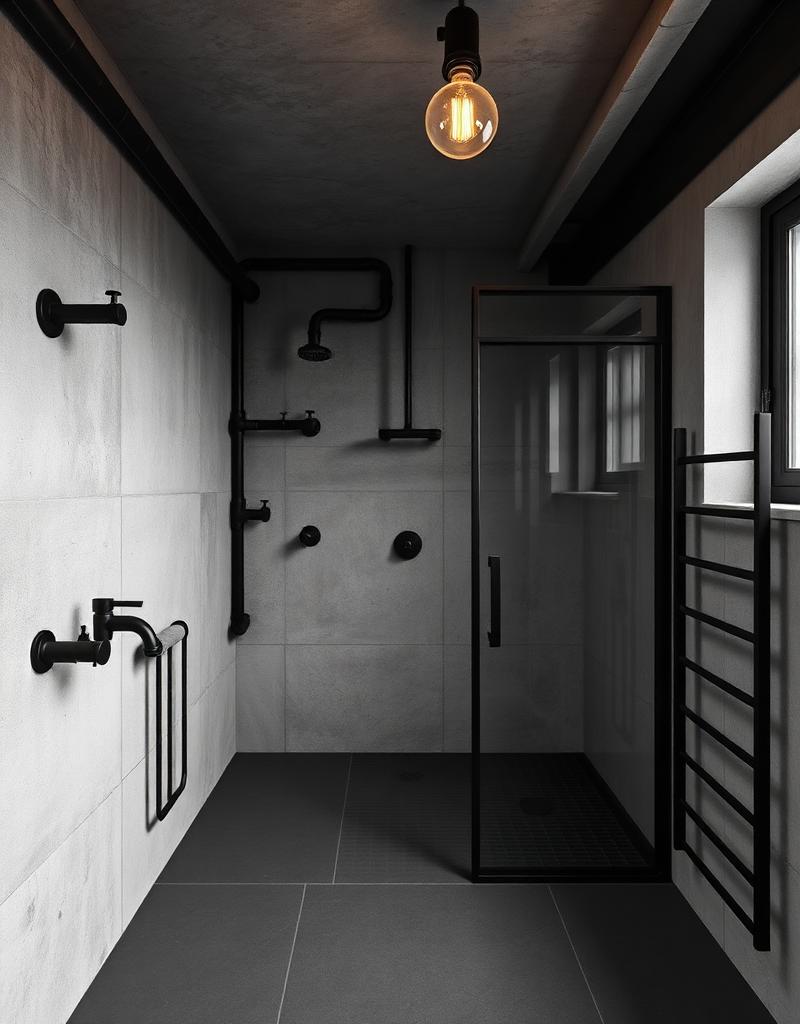 Baño estilo Industrial